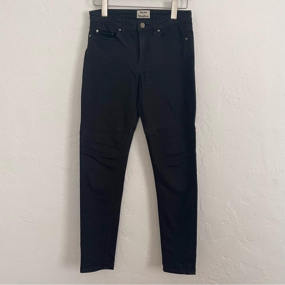 Acne skinny black jeans